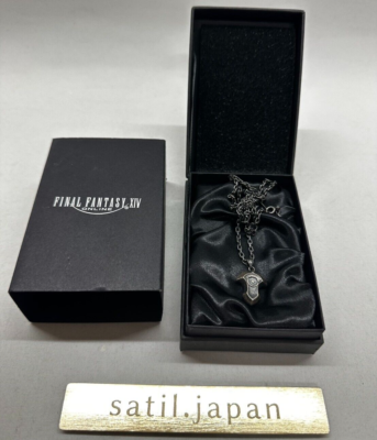 Square Enix FINAL FANTASY XIV Silver Pendant Azem's Crystal FF14