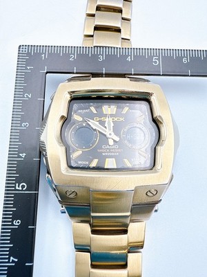 Casio G-Shock G-011 G-011BD Cube Gold Analog Digital Watch Vintage