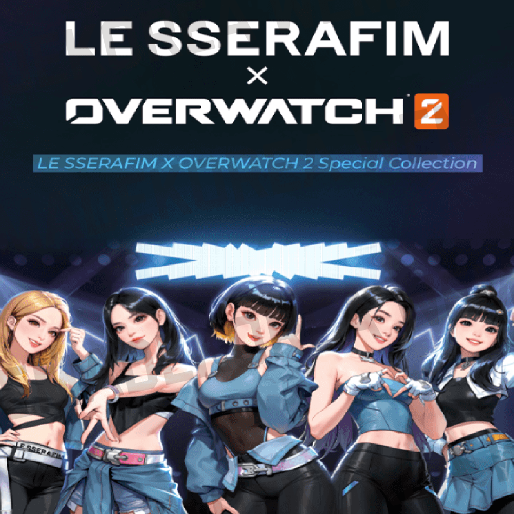LE SSERAFIM x Overwatch 2 マウスパッド LE SSERAFIM X OVERWATCH 2
