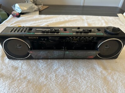 Vintage Sony CFS-W50 Vintage Stereo Cassette-Corder Boombox Retro
