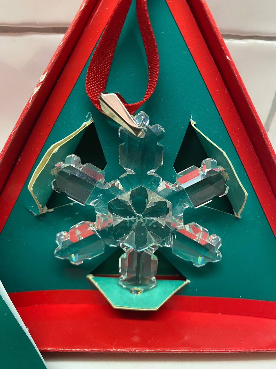 Swarovski Christmas Ornament 1992 Mint With Box And Certificate | eBay