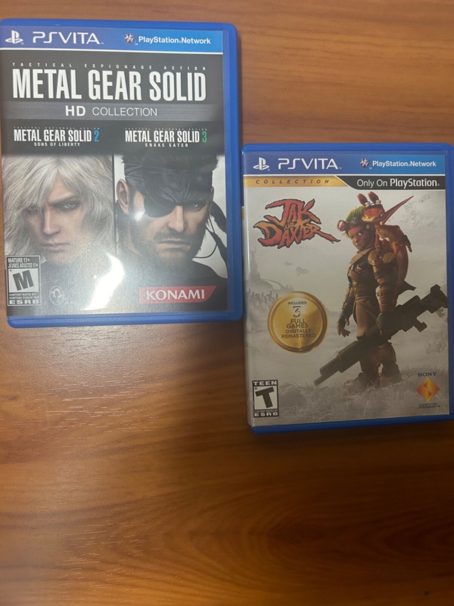 Metal Gear Solid HD+Jak and Daxter Playstation PS Vita Games Lot