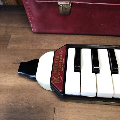 Vintage Red Hohner Melodica Piano 27 With Case | eBay