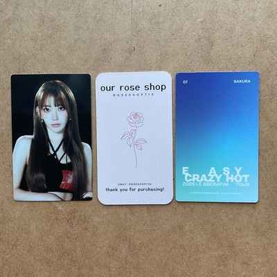 LE SSERAFIM Easy Crazy Hot Tour Official Trading Card Photocard MD