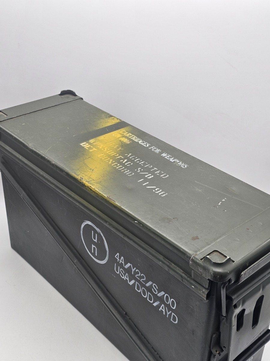 Military Surplus 32 Cartridges 40mm Large Ammo Can Box Only | eBay