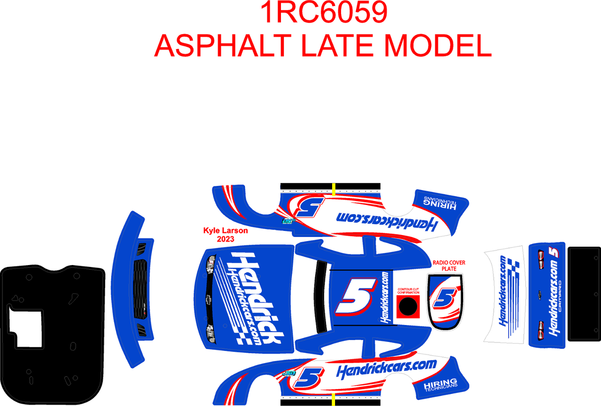 1RC ASPHALT LATE MODEL 1RC6059 WRAP Kyle Larson 2023 | eBay