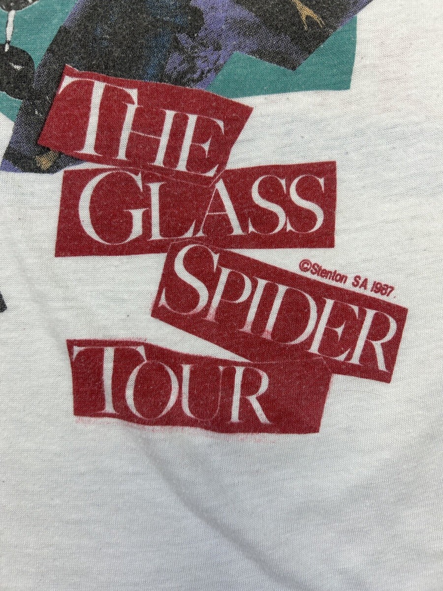 Vintage 1987 David Bowie Glass Spider Tour T Shirt Size XS | eBay