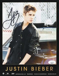 Autograph Justin Bieber | eBay
