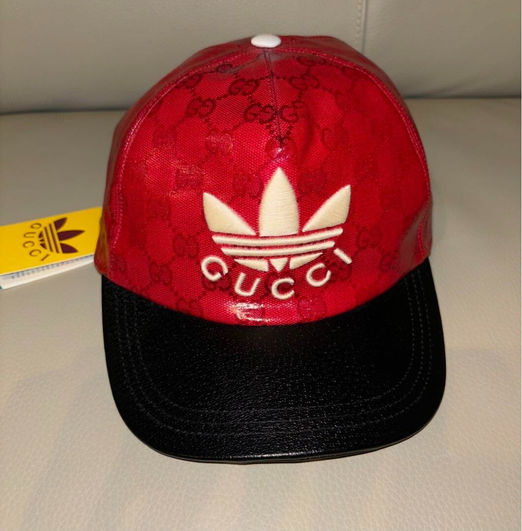 ADIDAS X GUCCI BASEBALL CAP SIZE M Red New | eBay