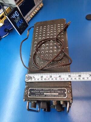 US ARMY Receiver Radio R-442 (XC-1)/VRC-12 **SN: 12**!! Power