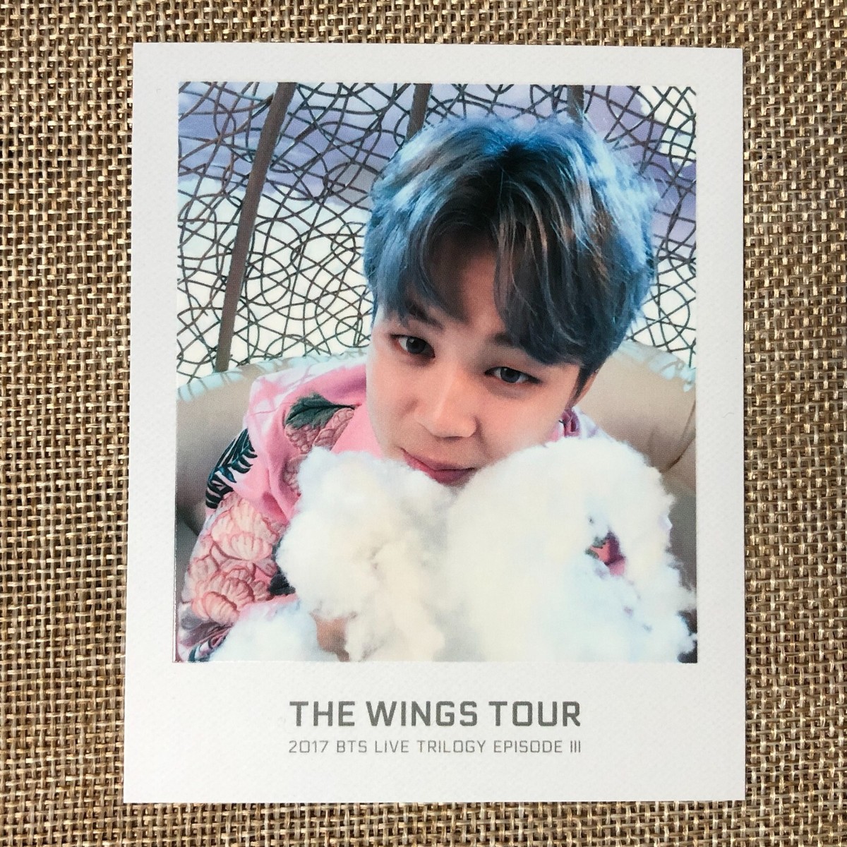 BTS JIMIN [WINGS Tour Binder Trilogy Ticket] Official Polaroid