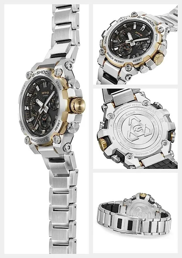 CASIO G-SHOCK MT-G MTG-B3000D-1A9JF LIMITED Silver x Gold Atomic