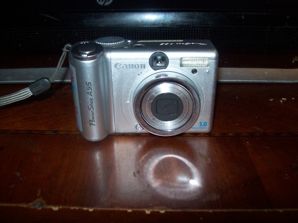 Canon PowerShot A95 5.0MP Digital Camera - Silver (Kit w/ Not