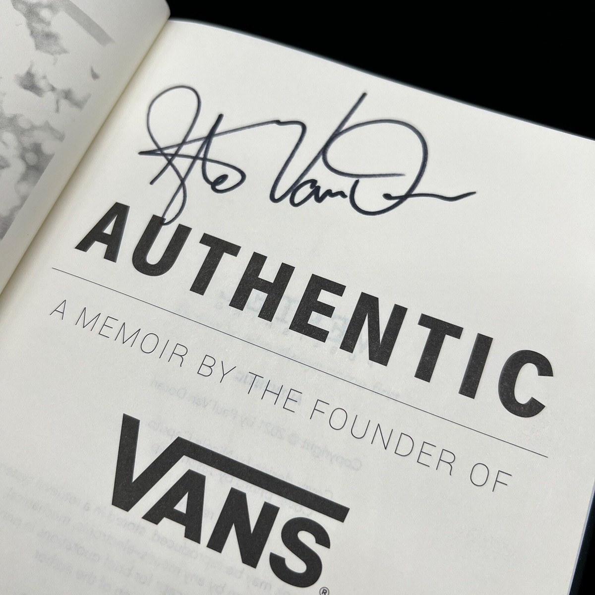 Authentic: Memoir Founder Vans Shoes *Signed* by Steve Van Doren