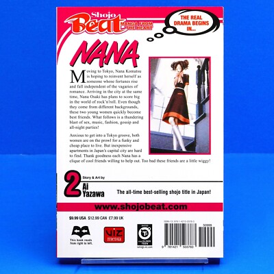 Nana Vol 2 Manga by Ai Yazawa Shojo Beat Manga Book | eBay