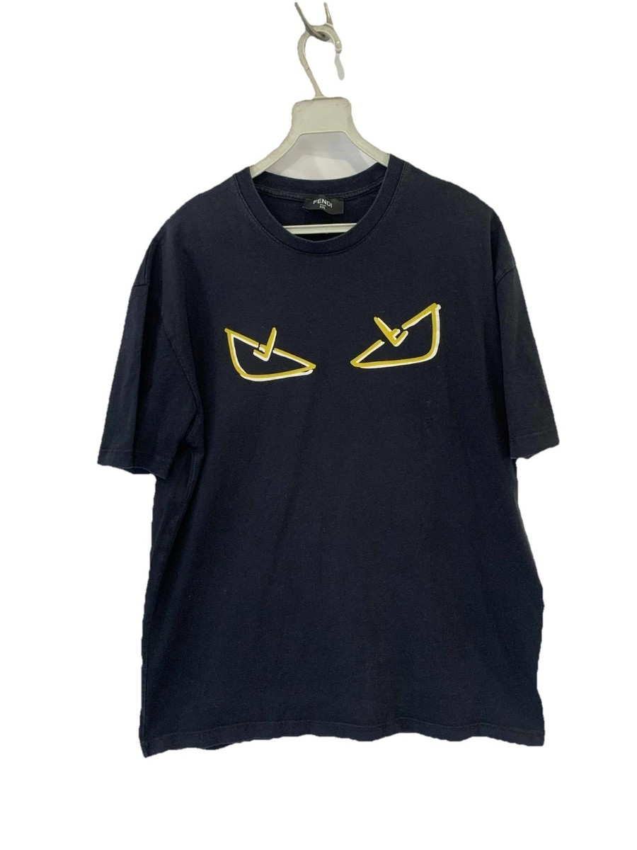Fendi Monster Eyes T-Shirt Black XXL Men's Luxury Designer Tee