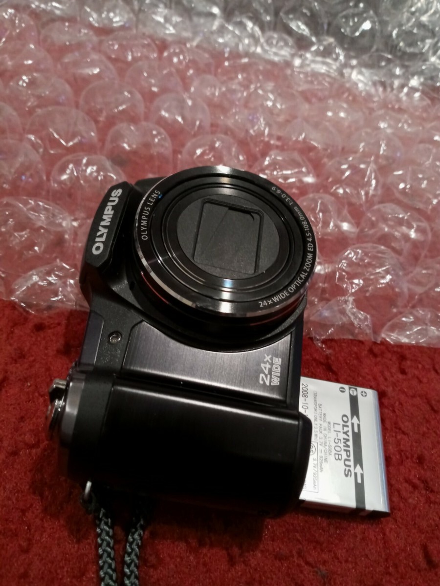 Olympus Stylus SZ-17 24x HD Digital Camera - Black | eBay