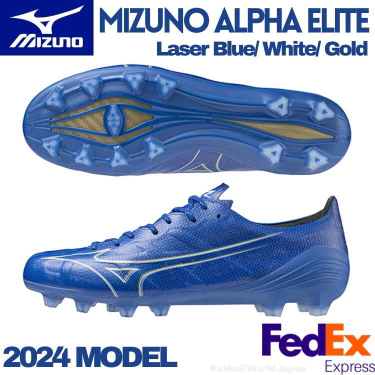 MIZUNO Soccer Cleats Mizuno Alpha ELITE P1GA246227 Laser Blue