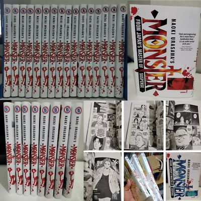 Monster Manga English Volume 1-18(END) Full Set by Naoki Urasawa