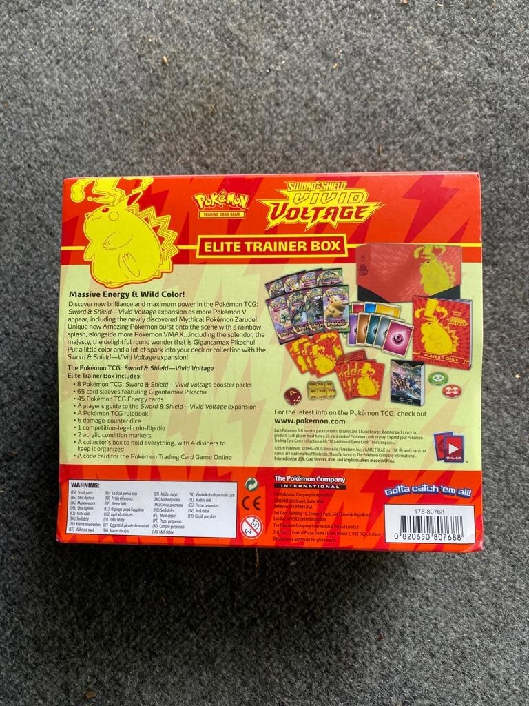 Pokemon Cards: Sword & Shield Vivid Voltage Elite Pikachu