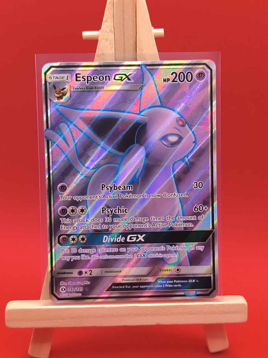 Espeon GX 140/149 Sun & Moon Base Full Art Ultra Rare Holo Pokemon