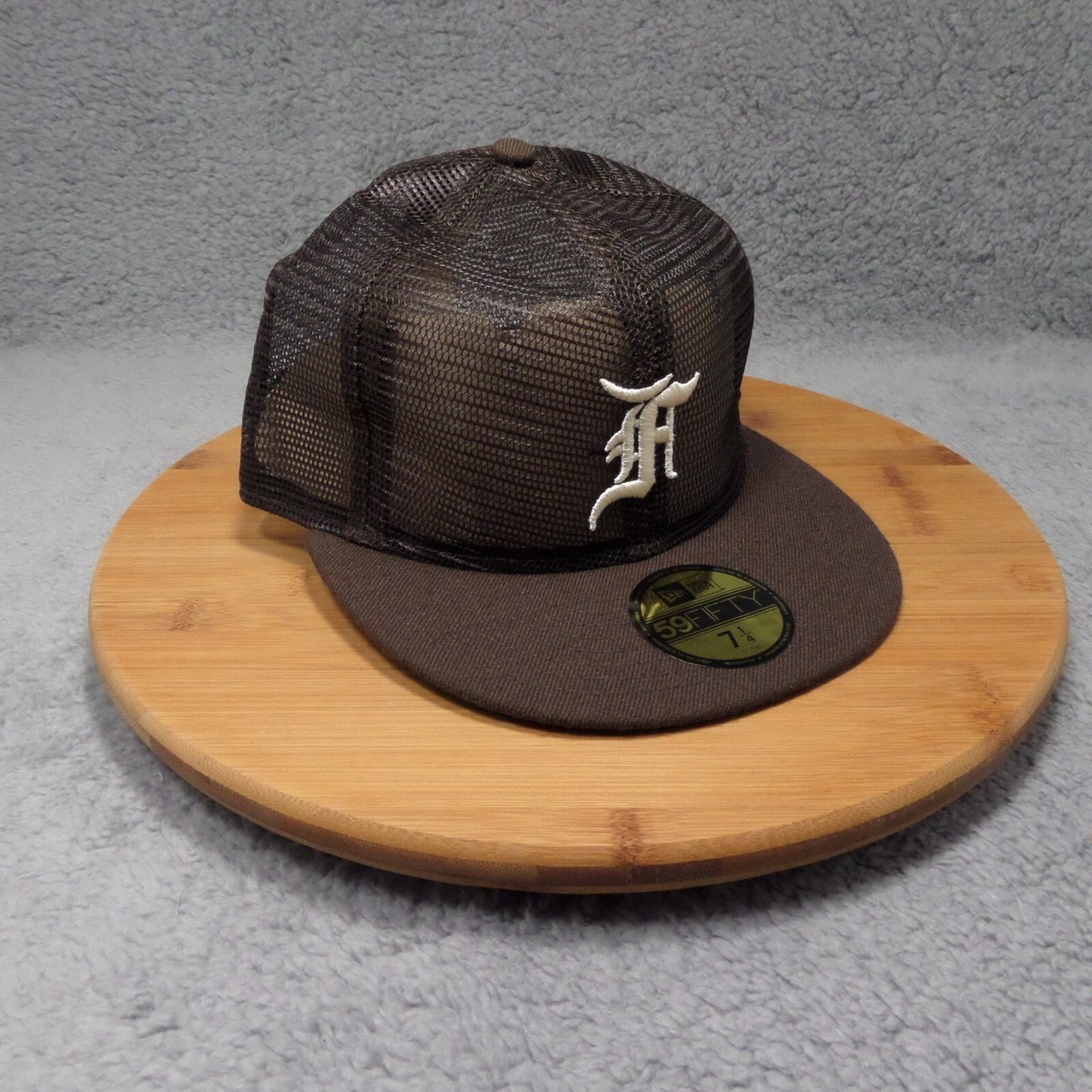 New Era x Fear Of God Brown Mesh 59FIFTY Fitted Hat Sizes 7 1/4, 7