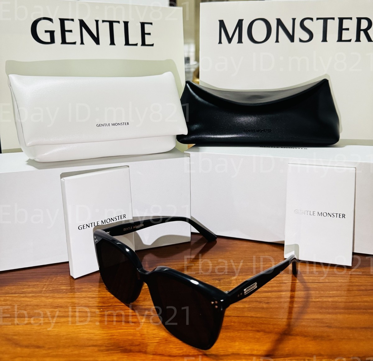 Gentlemonster Sunglasses palette 01 Black Frame Black Lenses | eBay