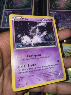 Pokemon Mew XY192 Black Star Promo Cosmos Holo HD GALAXY SWIRL