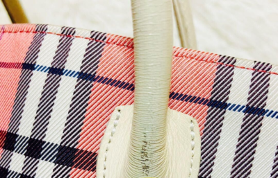 Burberry London Blue Label Handbag nova check color pink fashion