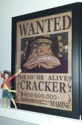 One Piece Wanted Poster - CRACKER **BUY 2 GET 1 FREE! see