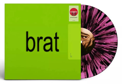 NEW Charli XCX Brat Vinyl Pink Black Splatter Target Exclusive
