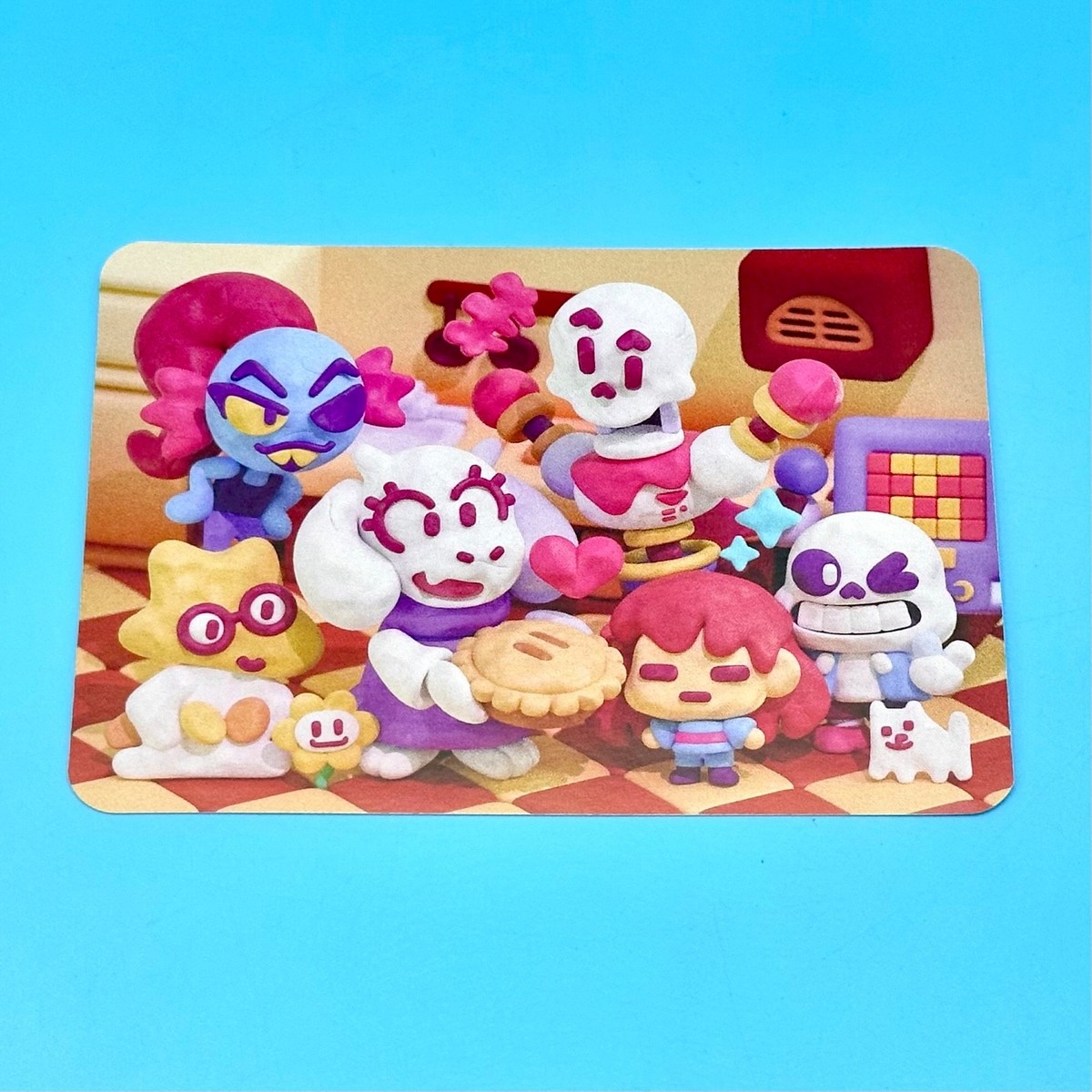 Undertale Clay Sans Papyrus Toriel Flowey Art Print Trading Card