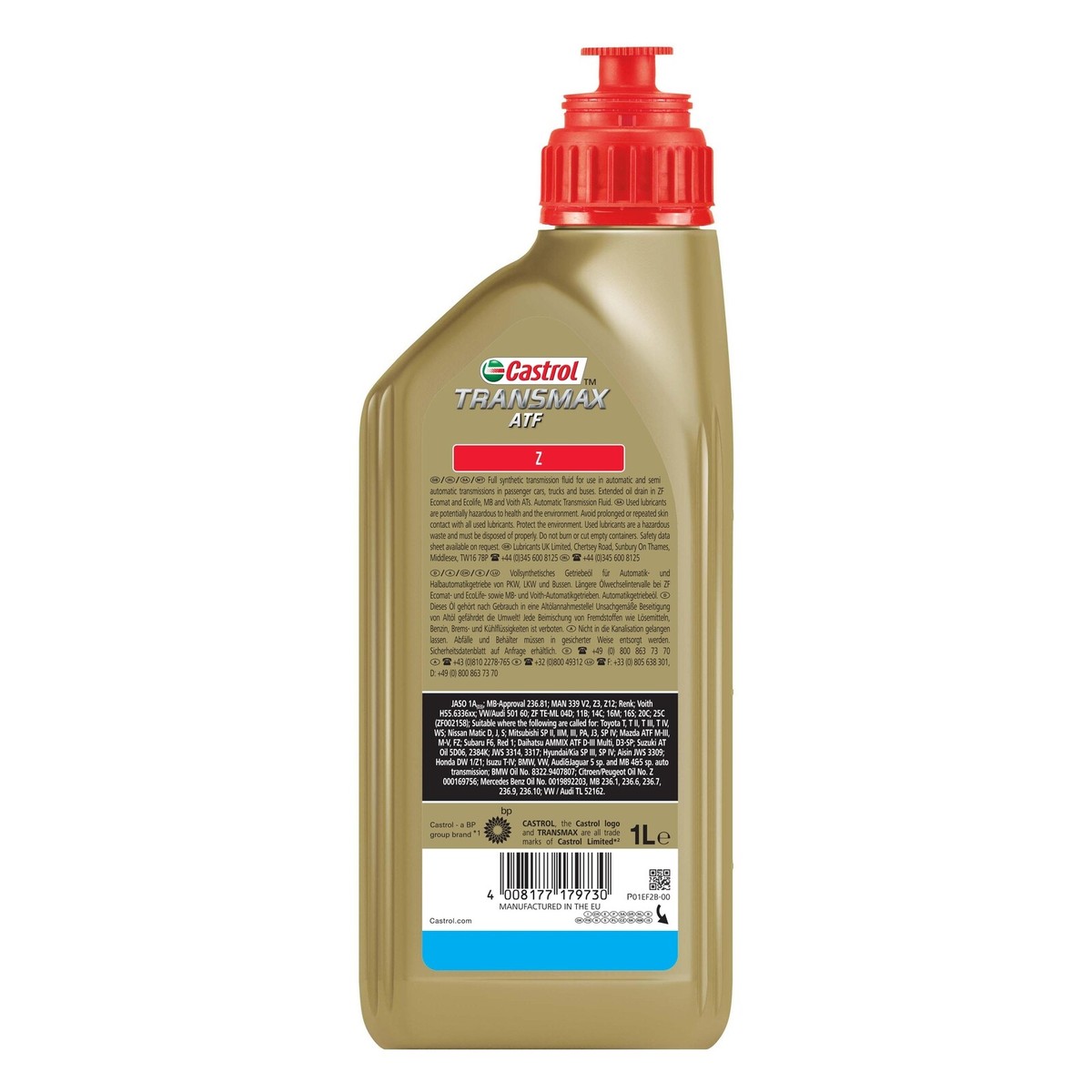 Castrol TRANSMAX ATF Z Fully Synthetic Automatic Transmission