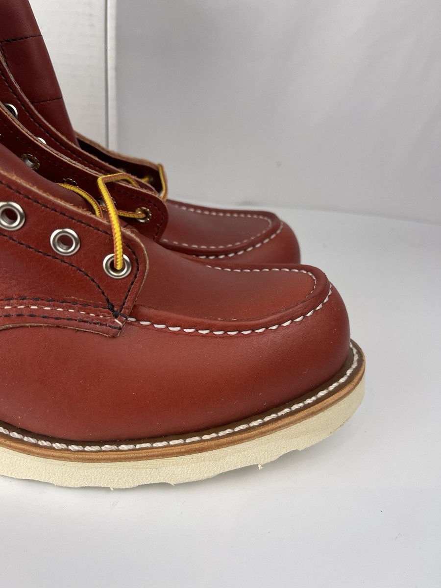 Red Wing Heritage Moc Toe Boots 8875 8 D Classic Red Oro Russet