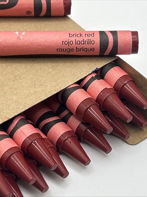 16) Crayola Crayons (brick red) BULK | eBay