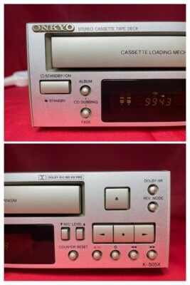 ONKYO K 505X Stereo Cassette Tape Deck Silver Working Teseted | eBay