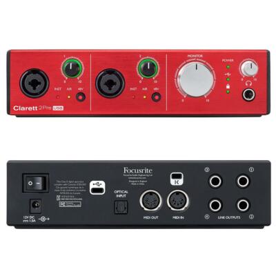 Focusrite Clarett 2Pre USB 10-in 4-out Professional Audio