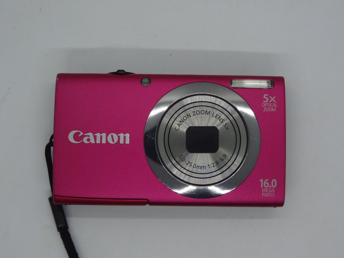 Canon PowerShot A2300 HD Pink 16.0MP 5x Zoom Digital Camera