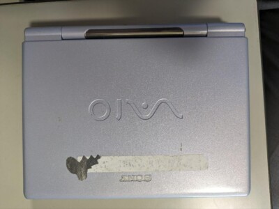 Sony Vaio PCG-U1 UMPC Laptop Windows XP CRUSOE TRANSMETA CPU type