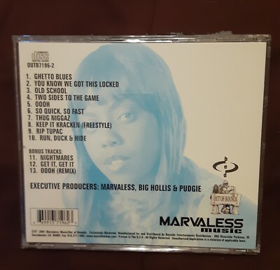 Ghetto Blues 2001 [PA] by Marvaless (CD, Mar-2001, Out Of Bounds