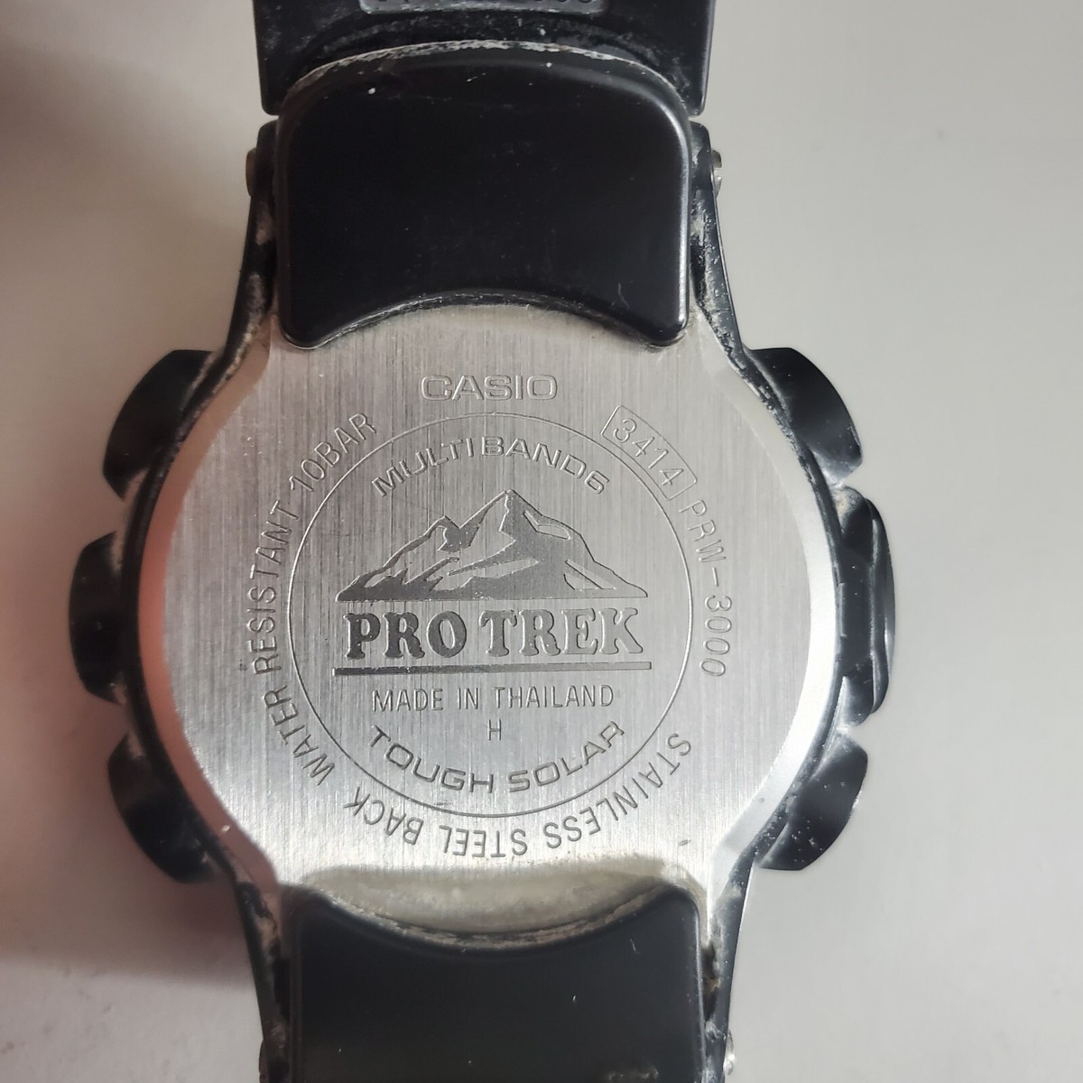 Casio Pro Trek PRW-3000-1-3414 Triple Sensor Tough Solar Watch | eBay