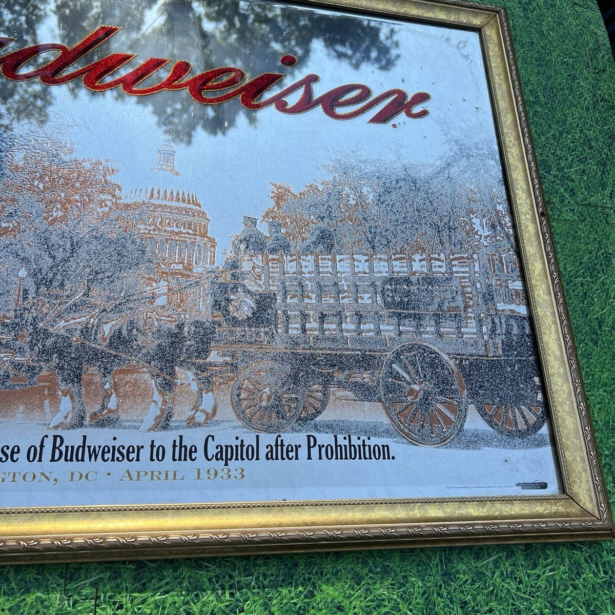 Budweiser Clydesdale Mirror 36