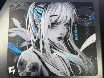 GLSSWRKS Blue Kazemi Glass Mousepad Gaming Glass Mousepad USED | eBay