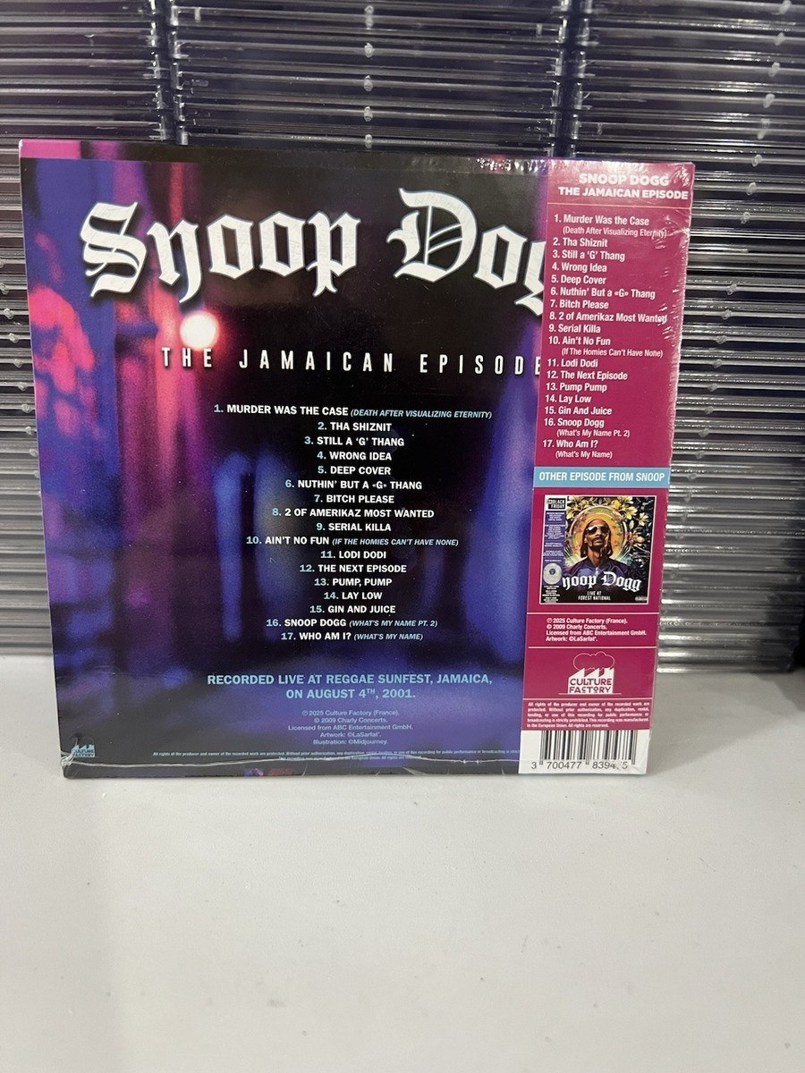 Snoop Dogg – The Jamaican Episode On Purple Color CD w/ LP Grooves