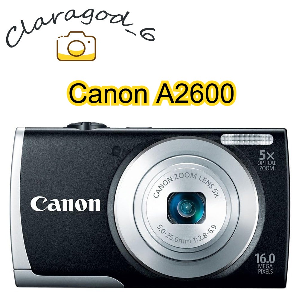 Canon PowerShot A2600 Digital Camera 16MP 5x Optical Zoom with