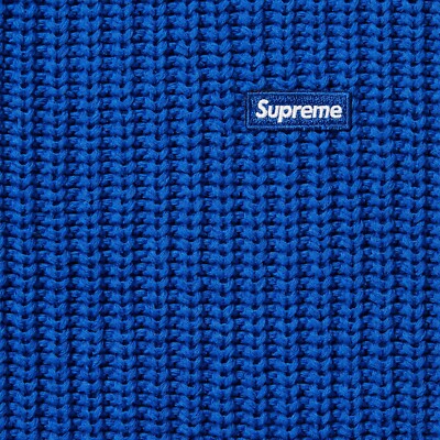 Supreme Small Box Ribbed Sweater FW23 Black Tan Royal Multi