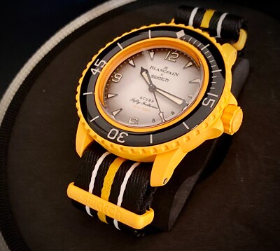 BLANCPAIN x SWATCH SCUBA FIFTY FATHOMS PACIFIC OCEAN 42.3mm NEW W