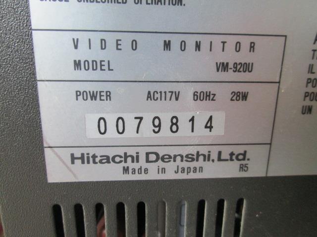 Hitachi VM-920U Video Monitor 9