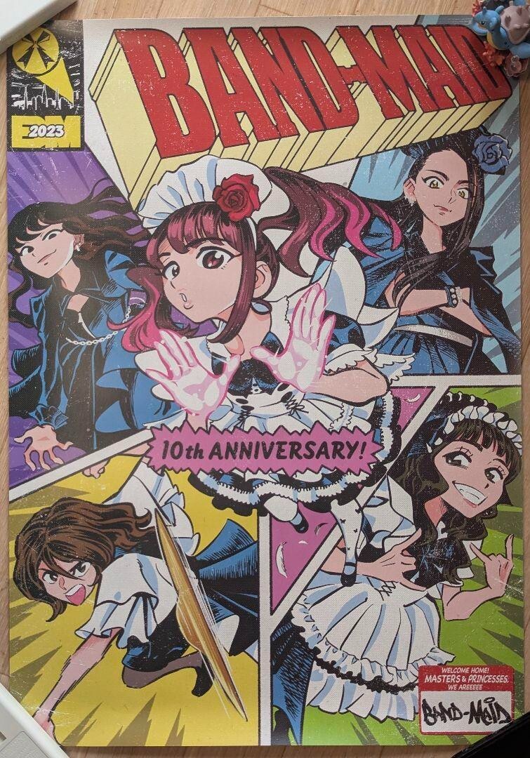 BAND-MAID BAND MAID 10th ANNIVERSARY Poster Animation Unused 2023