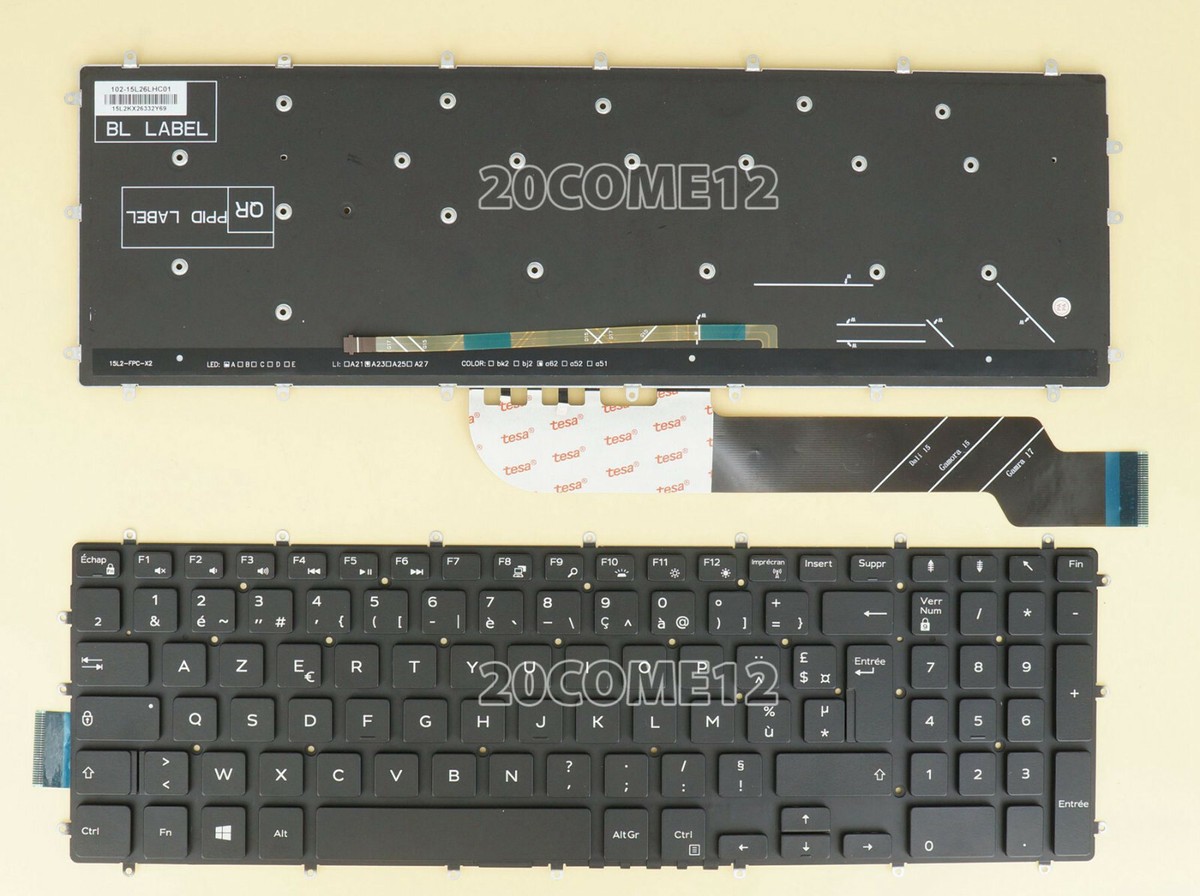 New for DELL Inspiron 3583 3584 3585 3590 3593 Keyboard Backlit